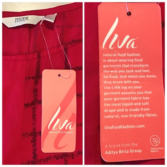 Max Pink with Grey 100% Rayon Kurta, XL - Picture 15 of 16